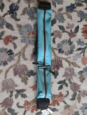 Light Blue Fitgrip Reflective Running Belt